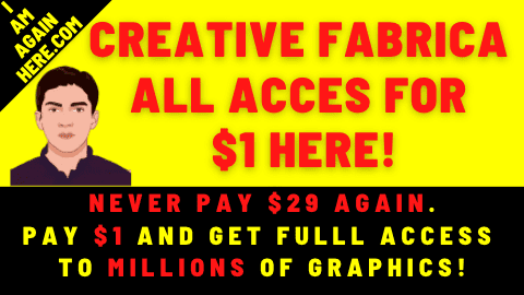 Creative Fabrica All Access Subscription $1